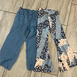 Stylish Kids Blue and Multicolor Bottoms Set